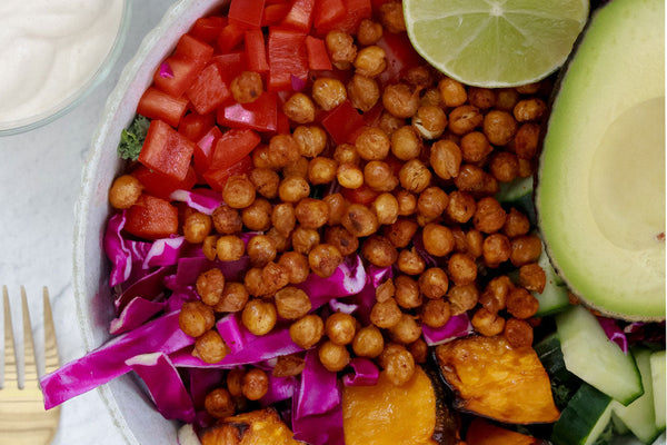 Glowing Peach Tahini Nourish Bowl - Kissed Earth USA