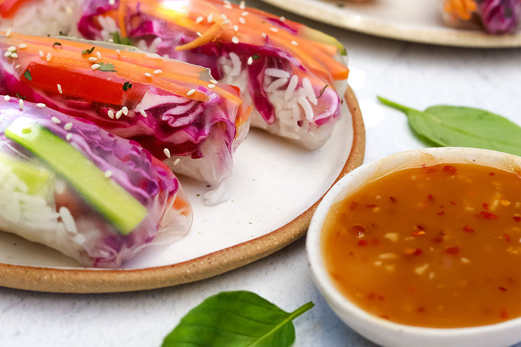 Rice Paper Rolls with Brilliance Pineapple Coconut